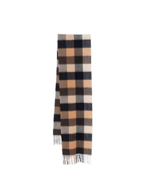 checked scarf