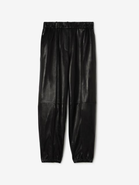 Burberry Leather Jogging Pants