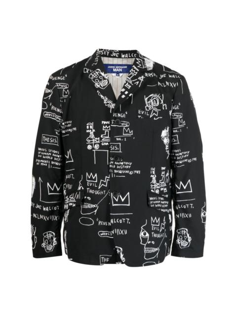 x Basquiat graphic-print blazer