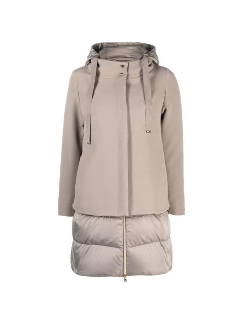 double-layered padded coat