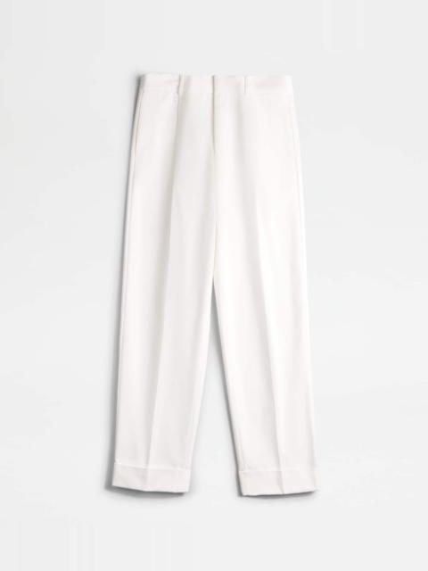 Tod's PANTS WITH DARTS - WHITE