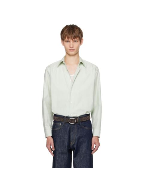 AURALEE Green Washed Finx Twill Shirt