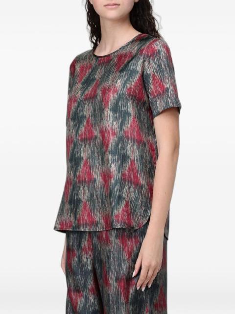 Max Mara abstract-print short-sleeve top