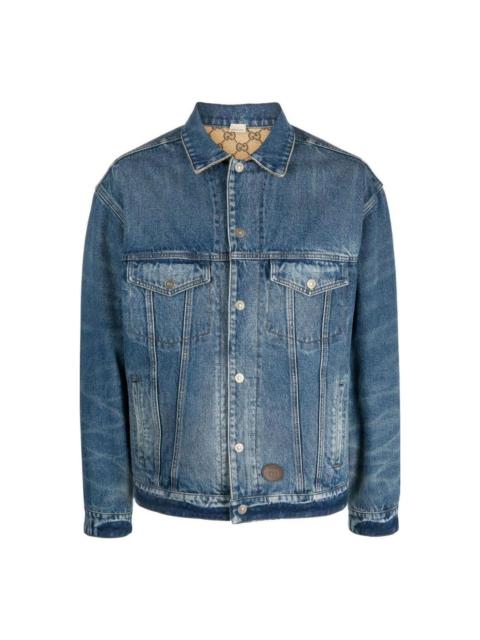 GUCCI Gucci Reversible Denim Jacket 'Blue' 730030-XDCC3-4447