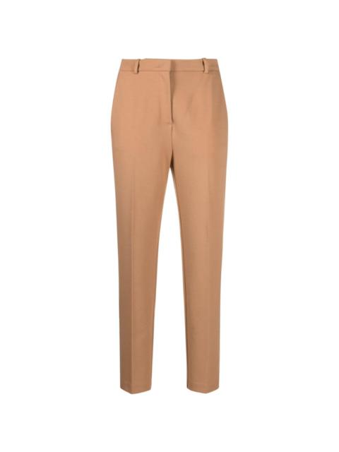 mid-rise tapered-leg trousers