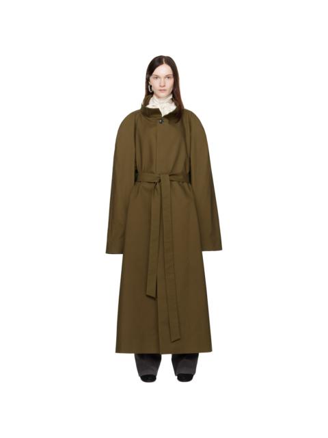 MARIE ADAM-LEENAERDT Khaki Multiple Ways Skirt Trench Coat
