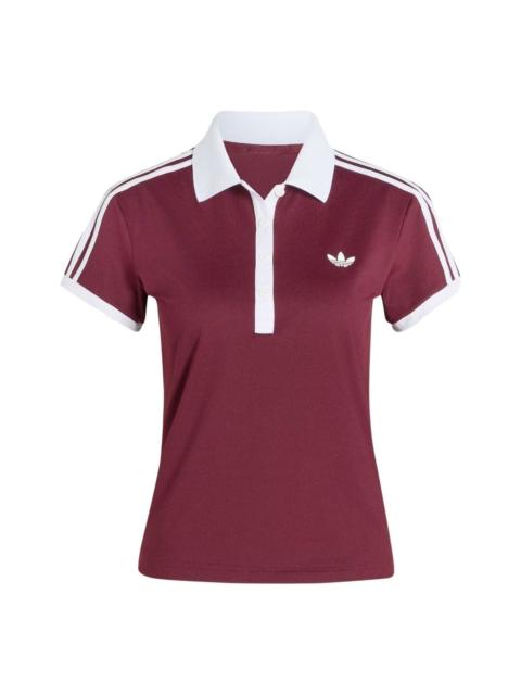 adidas (WMNS) adidas Tennis Classic Polo Shirt Asia Sizing 'Maroon' KY8891