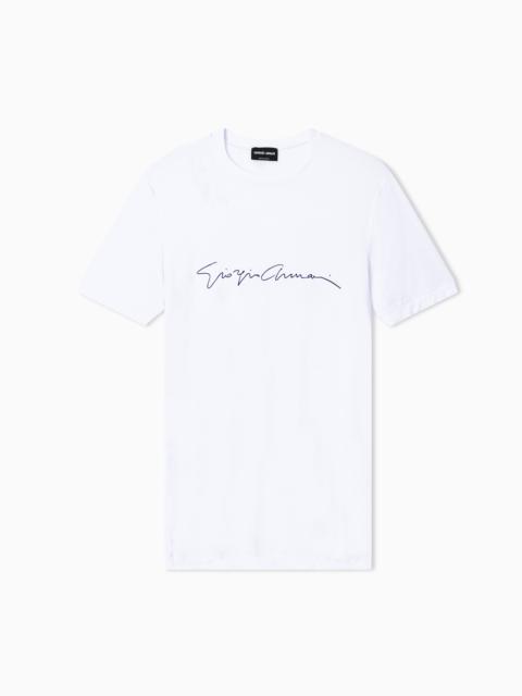 GIORGIO ARMANI STRETCH BAMBOO-VISCOSE JERSEY T-SHIRT