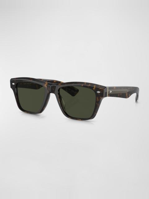 Oliver Peoples Polarized Acetate Square Sunglasses