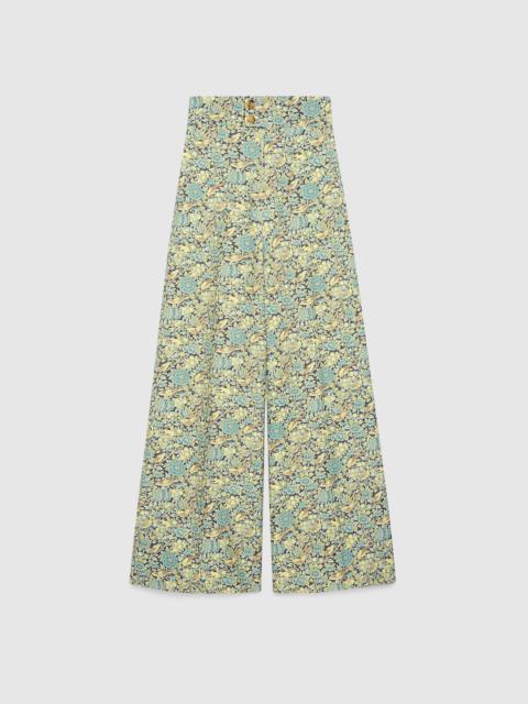 GUCCI Gucci Liberty floral wool wide pant 