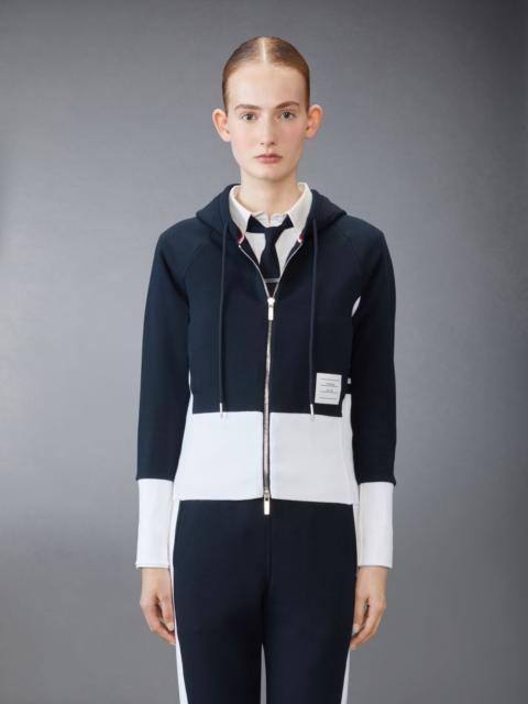Thom Browne Classic Loopback 4-Bar Zip up Hoodie