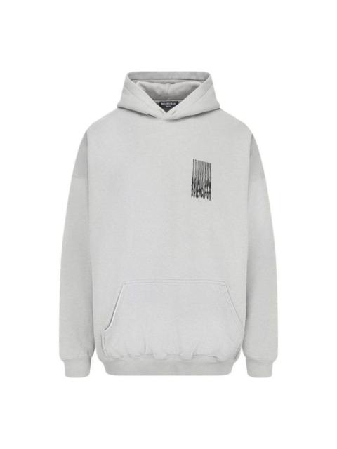 BALENCIAGA Balenciaga Barcode Cotton Hoodie 'Grey' 651799TKVE68174