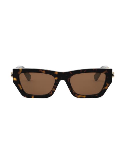 BVLGARI Women's B. Zero1 54MM Rectangular Sunglasses - Tortoise Gold Brown