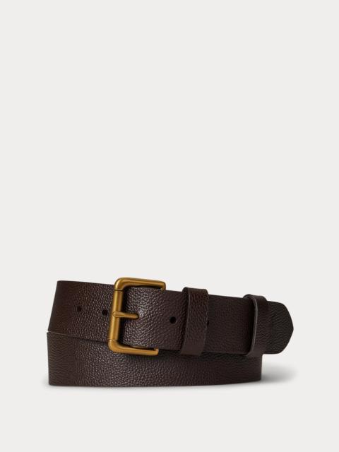 Polo Ralph Lauren Pebbled Leather Roller-Buckle Belt