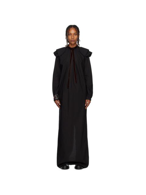 Raf Simons Black Shirt Maxi Dress