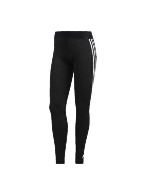 (WMNS) adidas Alphaskin 3-Stripes Long Tights Asia Sizing 'Black' FJ7173