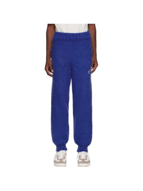 ADER error Blue Distressed Sweatpants