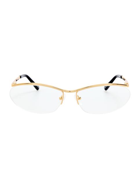 LINDA FARROW Charlotte Optical in Yellow Gold