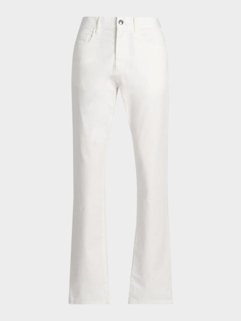 Canali Men's Cotton Straight Leg Five-Pocket Pants