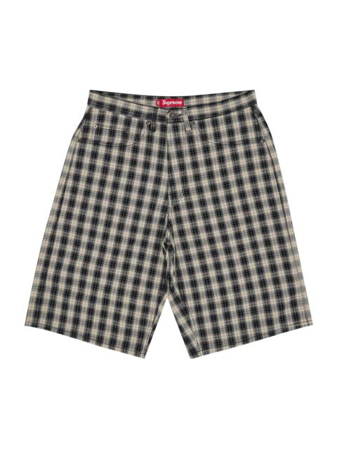 Orange パンツ Plaid Supreme 30inch Baggy Short