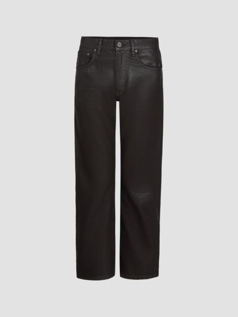 TWP Women's Kent Coated Denim Straight-Leg Jeans - Chocolate