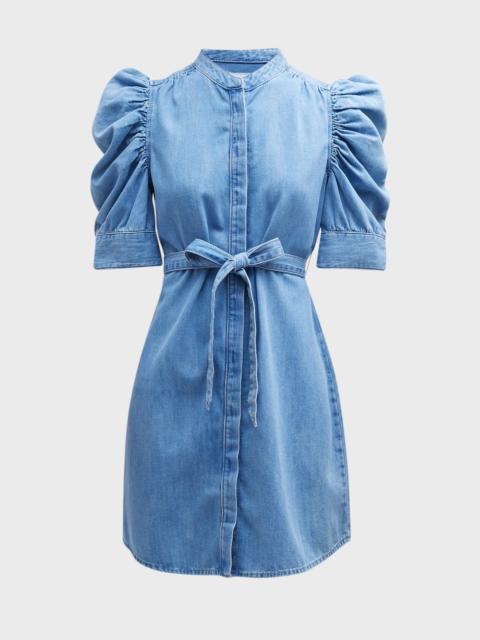 Gillian Puff-Sleeve A-Line Mini Dress