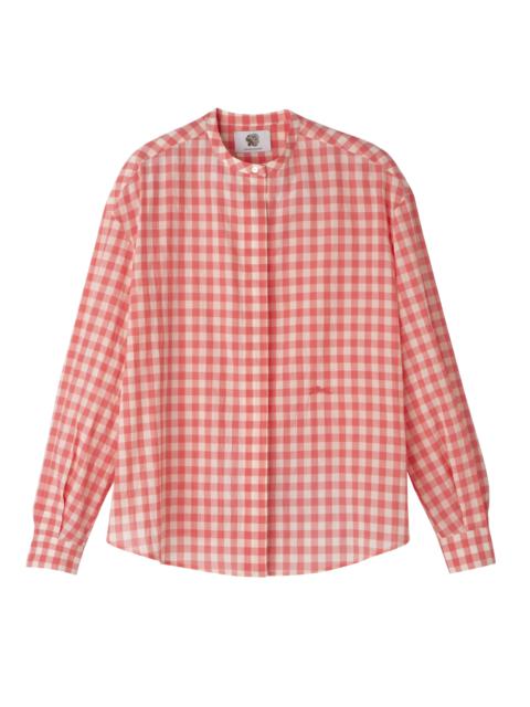 Longchamp Shirt Blush - Vichy jacquard