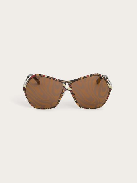 PUCCI PUCCI PRINTED OVERSIZED SUNGLASSES