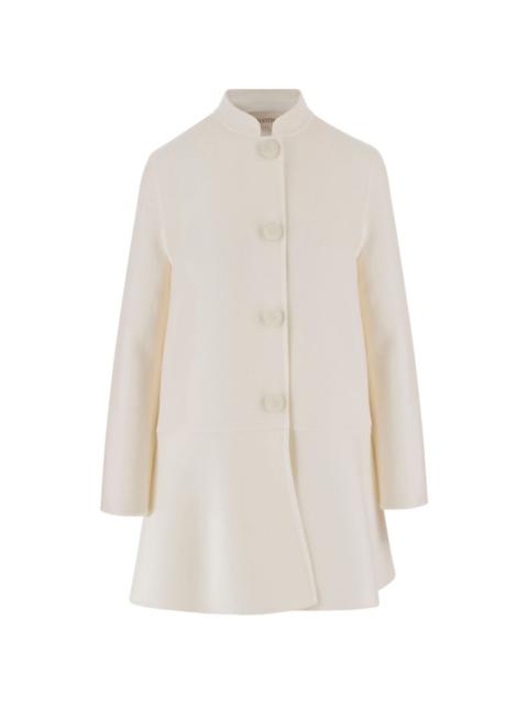 Valentino high-collar button wool coat