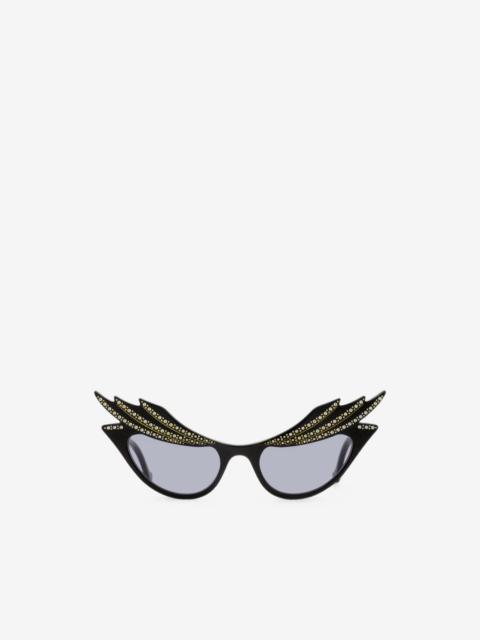 GUCCI crystal-embellished cat-eye sunglasses