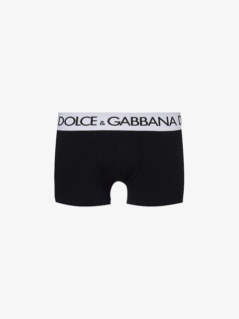 Dolce & Gabbana Logo-waistband stretch-cotton boxers