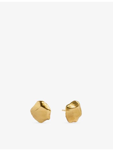 MONICA VINADER Fragments 18ct Yellow Gold-Plated Vermeil Sterling-Silver Stud Earrings