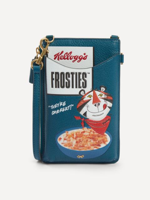 Anya Hindmarch Frosties Zip Phone Pouch on Strap