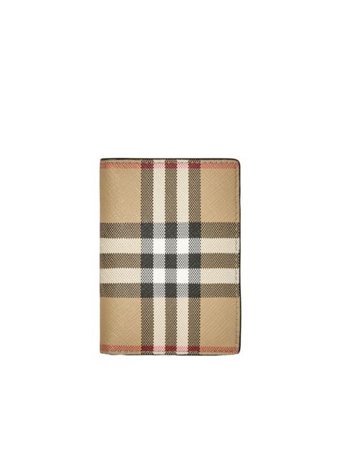 Vintage Check leather wallet