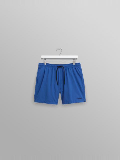 Wax London Brockwell - Bright Blue Logo Swim Shorts