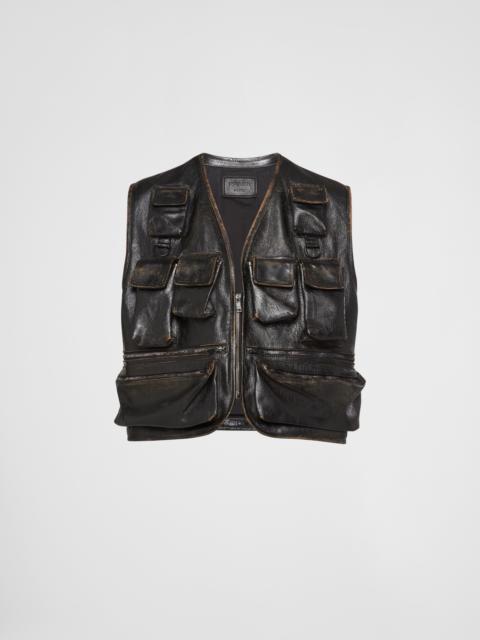 Leather vest