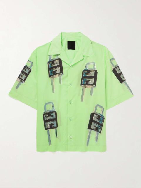 Lock Camp-Collar Cotton-Poplin Shirt