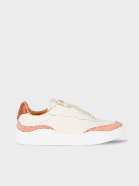 Paul Smith Women's Ecru Leather 'Vivian' Trainers