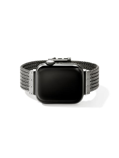 JOHN HARDY Smart Watch Strap, Dark Silver, 18MM