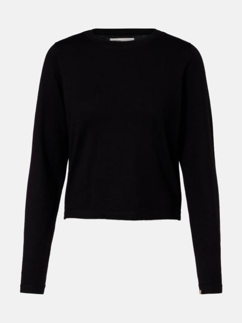 extreme cashmere Lisa cotton and cashmere top