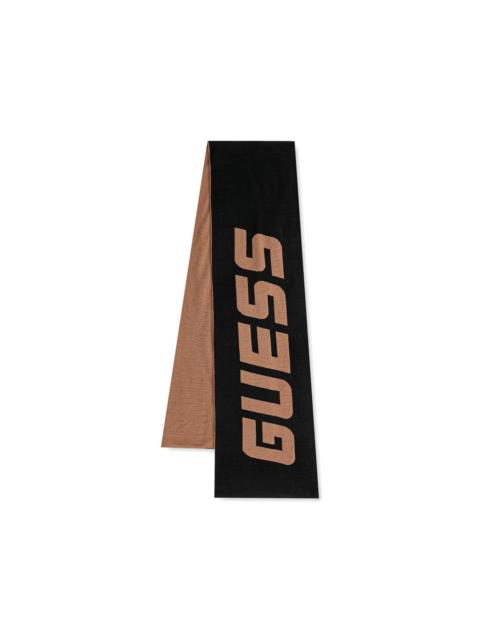 GUESS USA logo-intarsia scarf