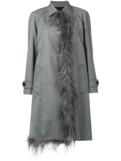 Prada fur trim coat