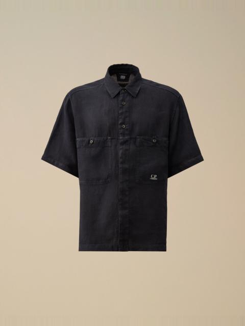 C.P. Company Linen Boxy Short Sleeve Shirt