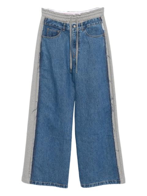 Monse denim combo sweatpants