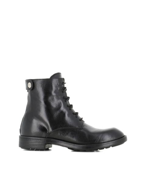 OFFICINE CREATIVE lace-up zip-detail boots