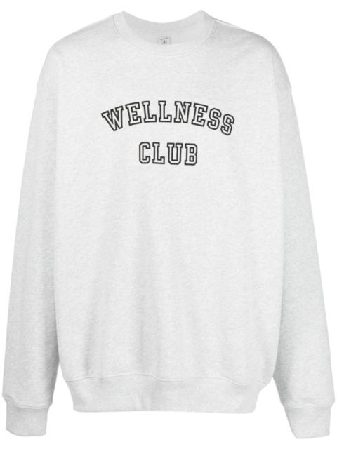 Sporty & Rich slogan-print cotton sweatshirt