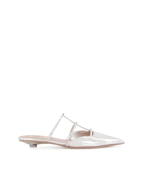 Valentino 20mm Palladium mules