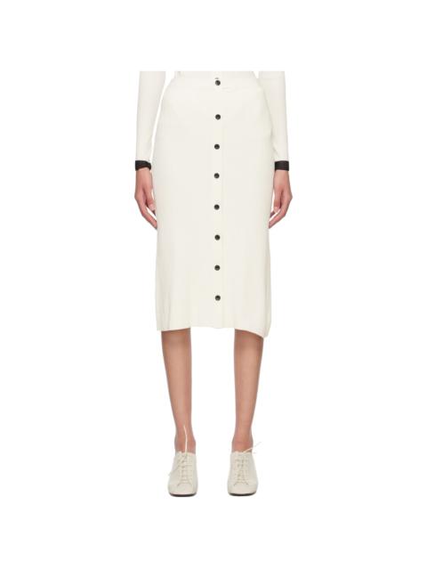 Proenza Schouler Off-White Proenza Schouler White Label Button Midi Skirt