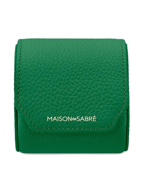 MAISON de SABRÉ leather snap button watch roll