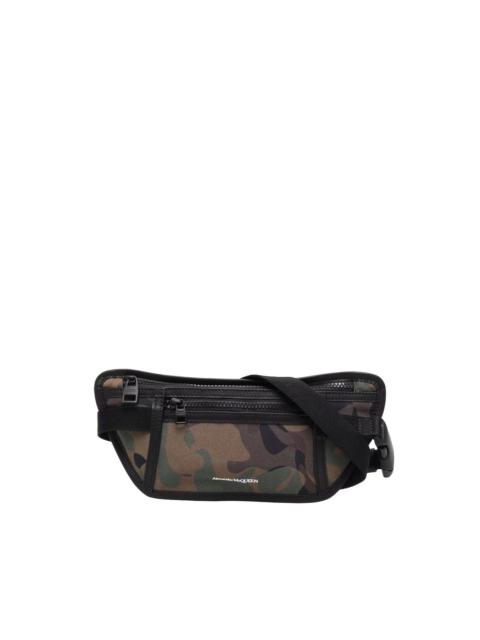 camouflage-print belt bag